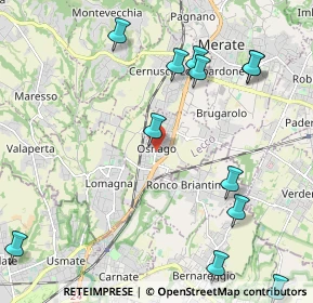 Mappa Via Trento, 23875 Osnago LC, Italia (2.63417)