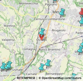 Mappa Via Trento, 23875 Osnago LC, Italia (3.58214)