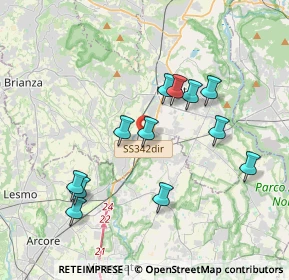 Mappa Via Trento, 23875 Osnago LC, Italia (3.545)