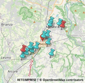 Mappa Via Trento, 23875 Osnago LC, Italia (2.935)