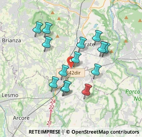 Mappa Via Trento, 23875 Osnago LC, Italia (3.105)