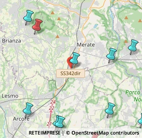 Mappa Via Trento, 23875 Osnago LC, Italia (6.34364)