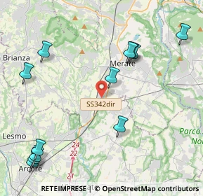 Mappa Via Trento, 23875 Osnago LC, Italia (5.20583)