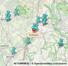 Mappa Via Trento, 23875 Osnago LC, Italia (4.29067)
