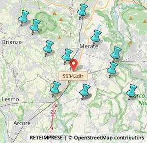 Mappa Via Trento, 23875 Osnago LC, Italia (4.21917)