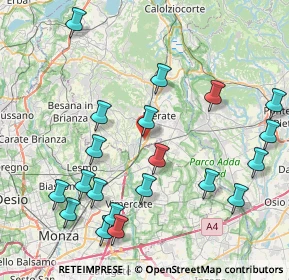 Mappa Via Trento, 23875 Osnago LC, Italia (9.4055)