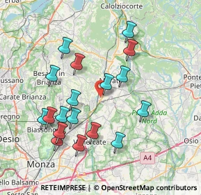 Mappa Via Trento, 23875 Osnago LC, Italia (7.53944)