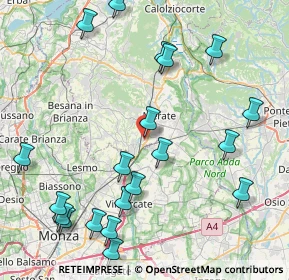 Mappa Via Trento, 23875 Osnago LC, Italia (10.0405)