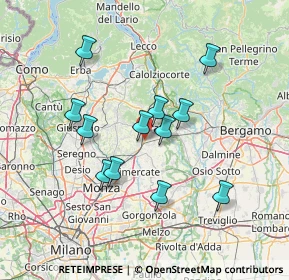 Mappa Via Trento, 23875 Osnago LC, Italia (12.48333)