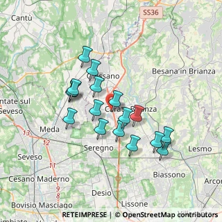 Mappa Via V. Alfieri, 20843 Verano Brianza MB, Italia (3.01118)