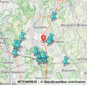 Mappa Via V. Alfieri, 20843 Verano Brianza MB, Italia (3.8)