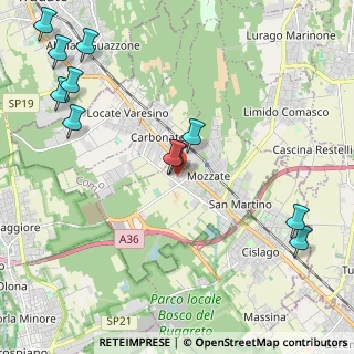 Mappa Via A. Guglielmetti, 22076 Mozzate CO, Italia (2.63909)