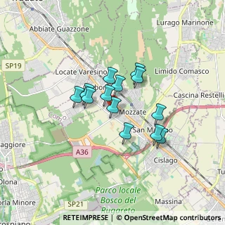 Mappa Via A. Guglielmetti, 22076 Mozzate CO, Italia (1.19692)