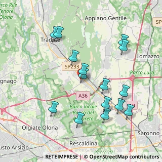 Mappa Via A. Guglielmetti, 22076 Mozzate CO, Italia (4.03667)