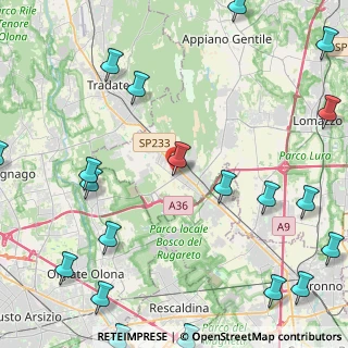 Mappa Via A. Guglielmetti, 22076 Mozzate CO, Italia (6.59)