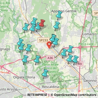 Mappa Via A. Guglielmetti, 22076 Mozzate CO, Italia (3.858)
