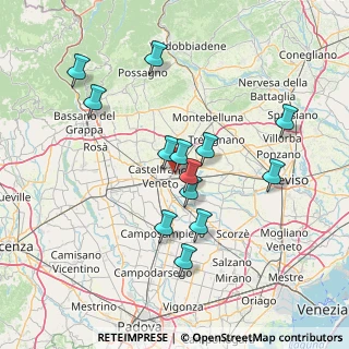 Mappa Via Sile, 31033 Castelfranco Veneto TV, Italia (13.41308)