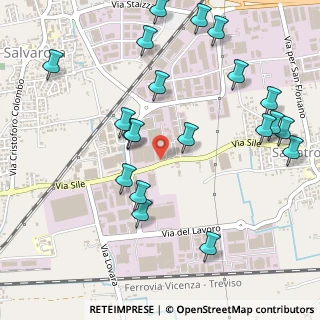 Mappa Via Sile, 31033 Castelfranco Veneto TV, Italia (0.598)