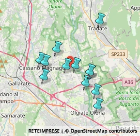 Mappa Via XXV Aprile, 21054 Fagnano Olona VA, Italia (3.0575)