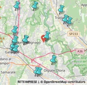 Mappa Via XXV Aprile, 21054 Fagnano Olona VA, Italia (5.06625)