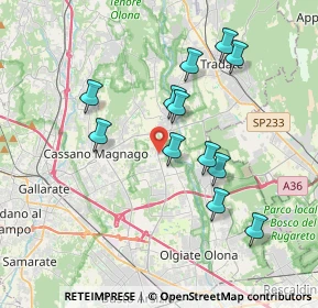Mappa Via XXV Aprile, 21054 Fagnano Olona VA, Italia (3.455)