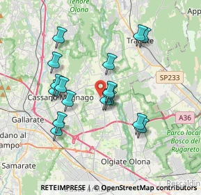 Mappa Via XXV Aprile, 21054 Fagnano Olona VA, Italia (3.25118)