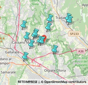 Mappa Via XXV Aprile, 21054 Fagnano Olona VA, Italia (3.04769)