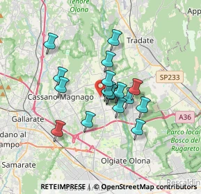 Mappa Via XXV Aprile, 21054 Fagnano Olona VA, Italia (2.56412)