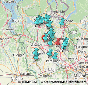 Mappa Via XXV Aprile, 21054 Fagnano Olona VA, Italia (10.978)