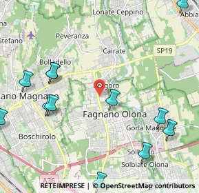 Mappa Via XXV Aprile, 21054 Fagnano Olona VA, Italia (2.92615)