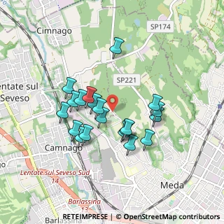 Mappa Via Cavallina, 20821 Meda MB, Italia (0.7455)