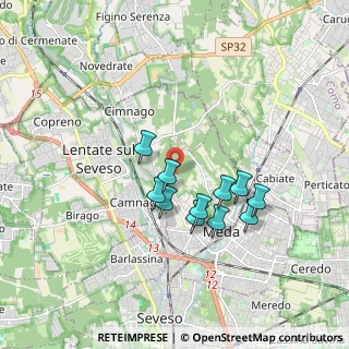 Mappa Via Cavallina, 20821 Meda MB, Italia (1.45091)