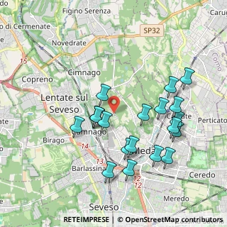 Mappa Via Cavallina, 20821 Meda MB, Italia (1.878)