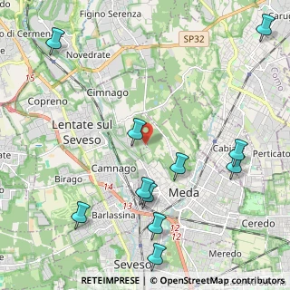Mappa Via Cavallina, 20821 Meda MB, Italia (2.64273)