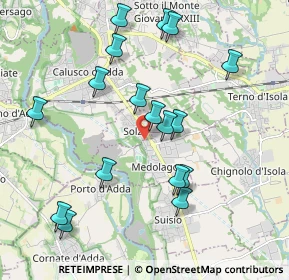 Mappa Via Moro Aldo, 24030 Solza BG, Italia (2.02294)