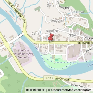 Mappa Via Bartolomeo Sella,  260, 13867 Pray, Biella (Piemonte)