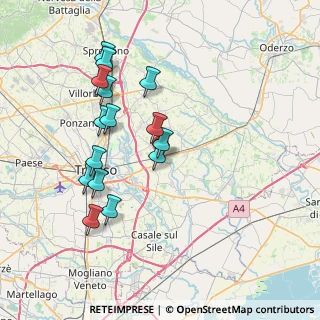 Mappa Via Don Lorenzo Milani, 31048 San Biagio di Callalta TV, Italia (7.28533)