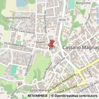 Mappa Via Volta, 14, 21012 Cassano Magnago, Varese (Lombardia)