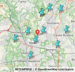 Mappa Via Giacomo Matteotti, 22060 Cabiate CO, Italia (4.15364)