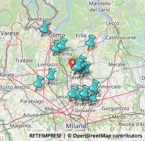 Mappa Via Giacomo Matteotti, 22060 Cabiate CO, Italia (10.75235)