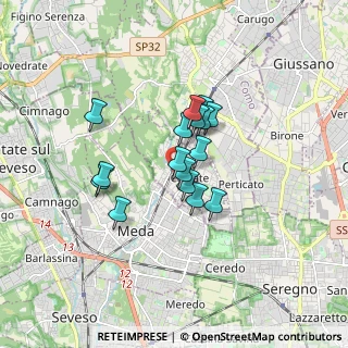 Mappa Via Giacomo Matteotti, 22060 Cabiate CO, Italia (1.17588)