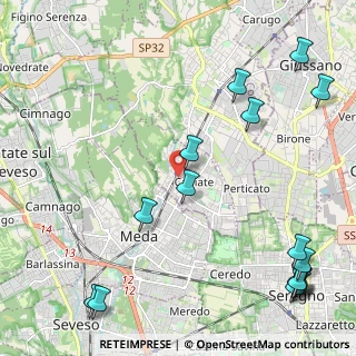 Mappa Via Giacomo Matteotti, 22060 Cabiate CO, Italia (3.10625)