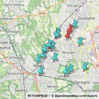 Mappa Via Giacomo Matteotti, 22060 Cabiate CO, Italia (1.67471)