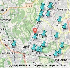 Mappa Via Giacomo Matteotti, 22060 Cabiate CO, Italia (2.391)