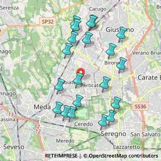 Mappa Via Alfieri Vittorio, 22066 Mariano Comense CO, Italia (2.111)