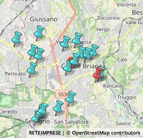 Mappa Via Palestro, 20841 Carate Brianza MB, Italia (1.942)