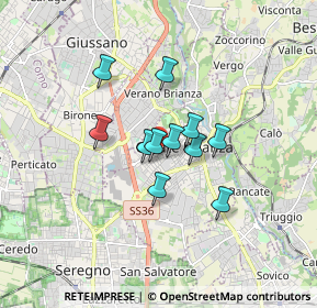 Mappa Via Palestro, 20841 Carate Brianza MB, Italia (1.13545)
