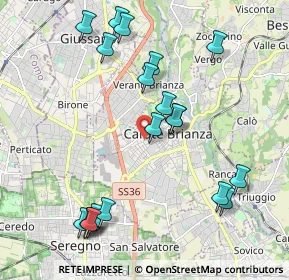 Mappa Via Palestro, 20841 Carate Brianza MB, Italia (2.2545)