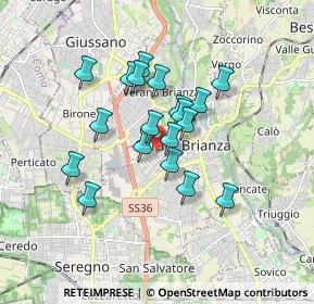 Mappa Via Palestro, 20841 Carate Brianza MB, Italia (1.34421)