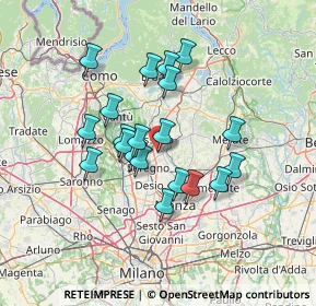 Mappa Via Palestro, 20841 Carate Brianza MB, Italia (11.3515)